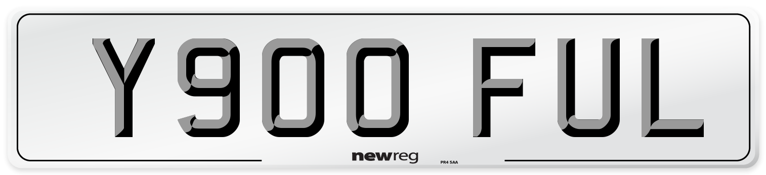 Y900 FUL Number Plate from New Reg